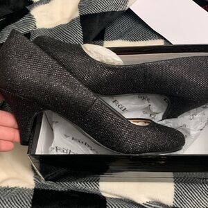 Ruby Rd. Sparkling Black Heels